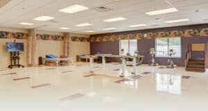The rehab gym at Mentor Hills